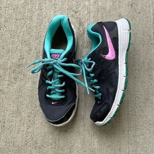 Nike Womens Revolution 2 554900-019 Black Running Shoes Sneakers Size 6.5